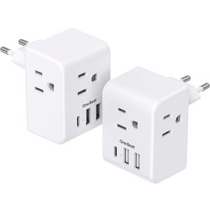 European Travel Plug Adapter 2 pack